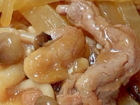 どんぶりにしても！大根と豚肉のオイスターソース炒め